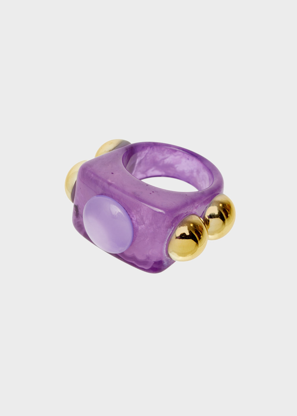 Nalí LEANDRA RING W/ PURPLE RESIN SPHERES Promozione