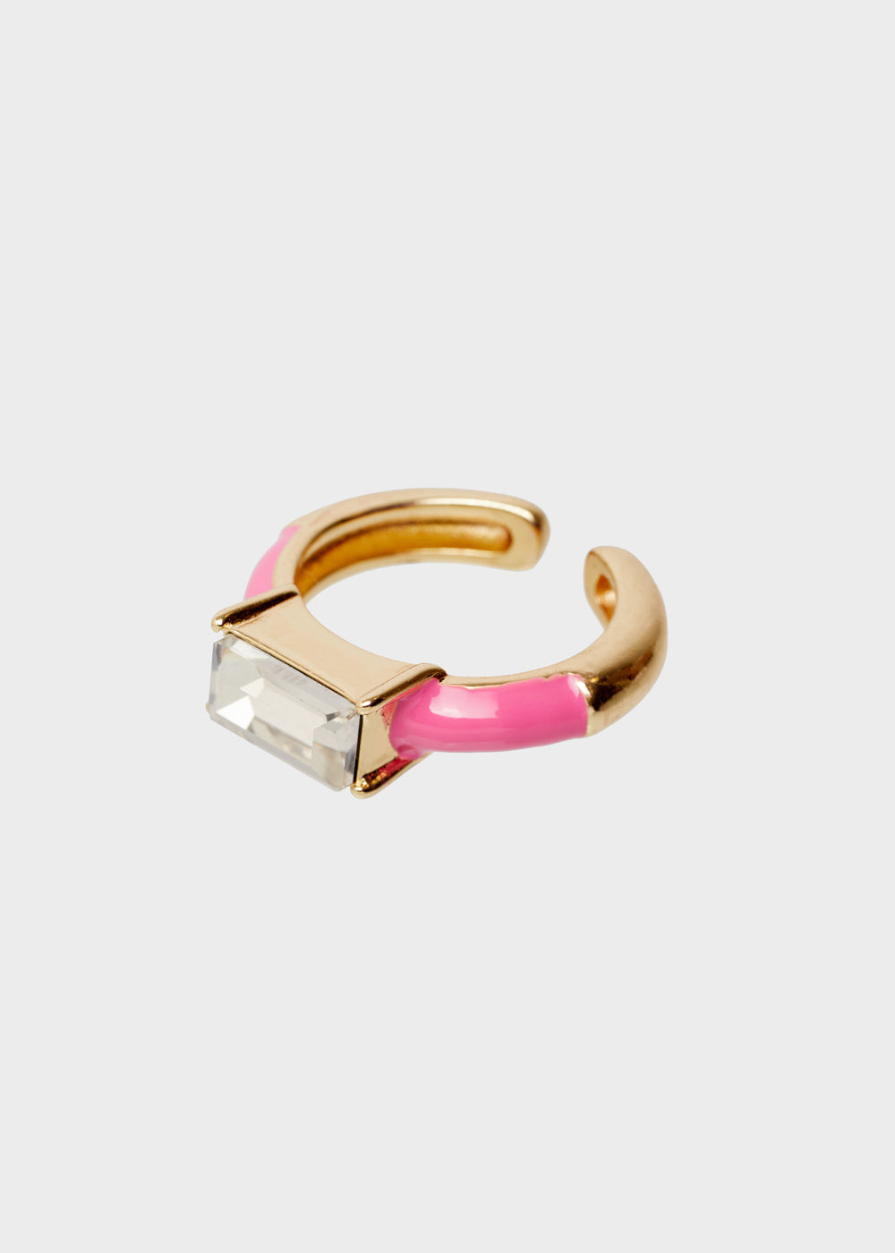 Nalí GLORIA ADJUSTABLE PINK RING W/ STONE Acquista Ora