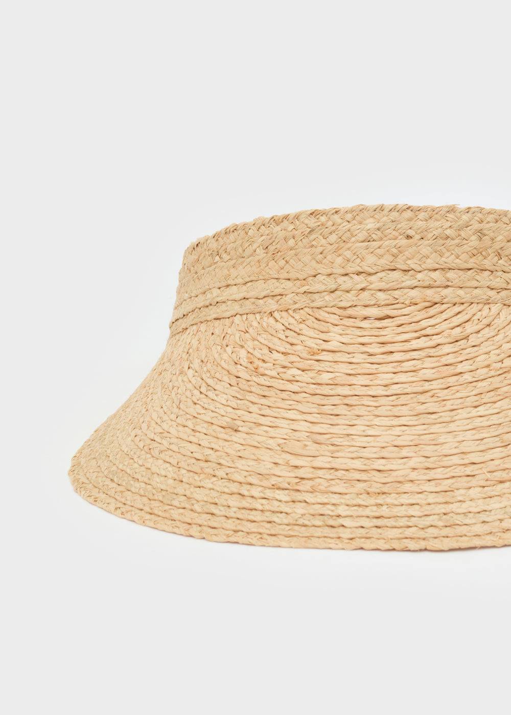Nalí VISOR HAT IN NATURAL RAFFIA Saldi