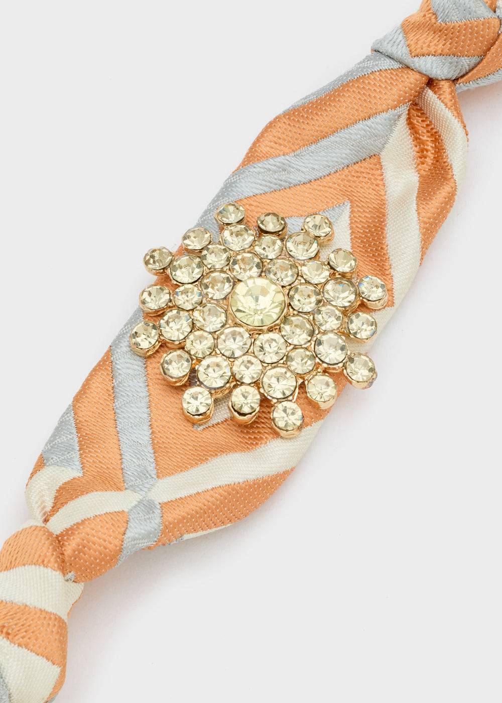 Nalí FABRIC ORANGE BRACELET W/ STONES Affare Del Giorno