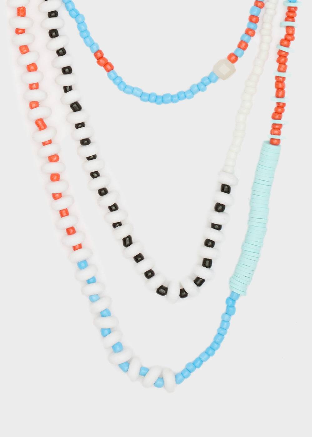 Nalí MULTISTRAND NECKLACE W/ ORANGE BEADS Prezzo Ridotto