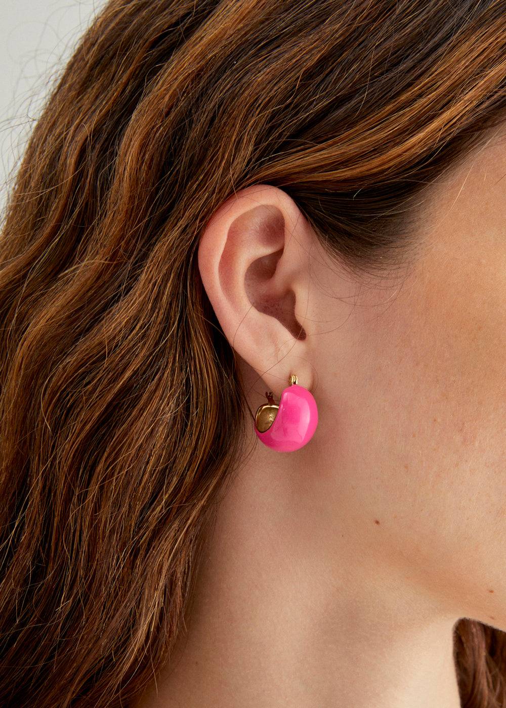 Nalí BECCA ENAMEL EARRINGS S.STEEL + COLORS Novità