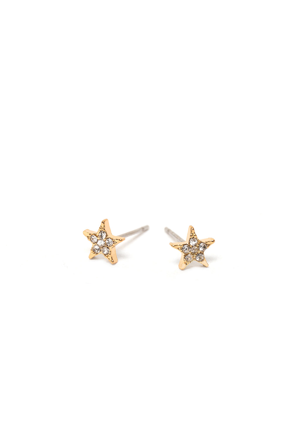 Nalí GOLD STAR CRYSTAL LOBO EARRINGS Vendita Economica
