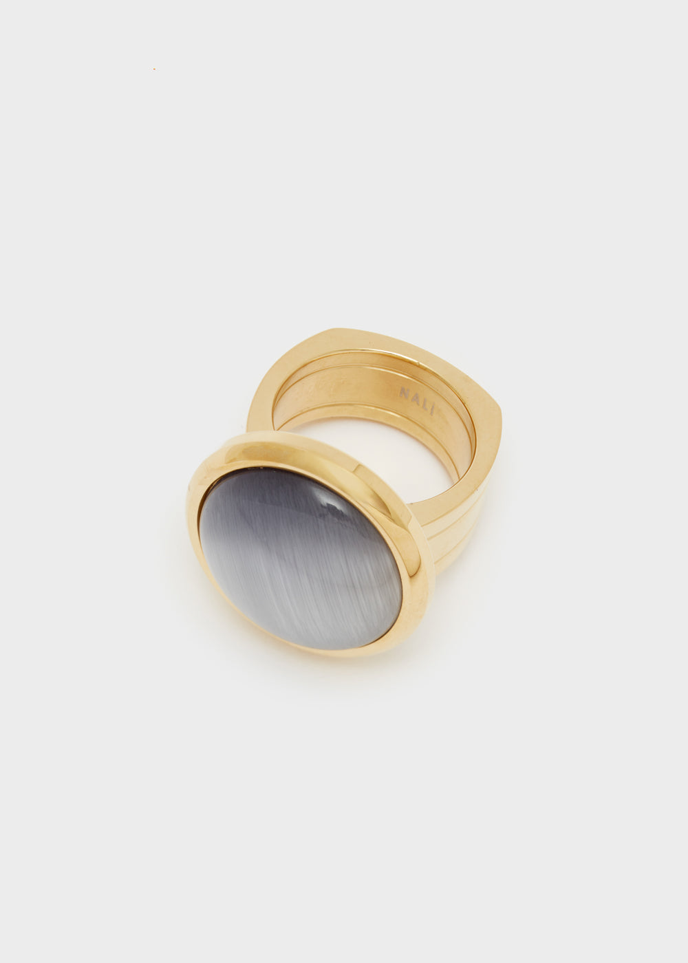 Nalí 14KT GOLD PLAT. S.STEEL OPEL RING + COLORS Saldi Di Fabbrica