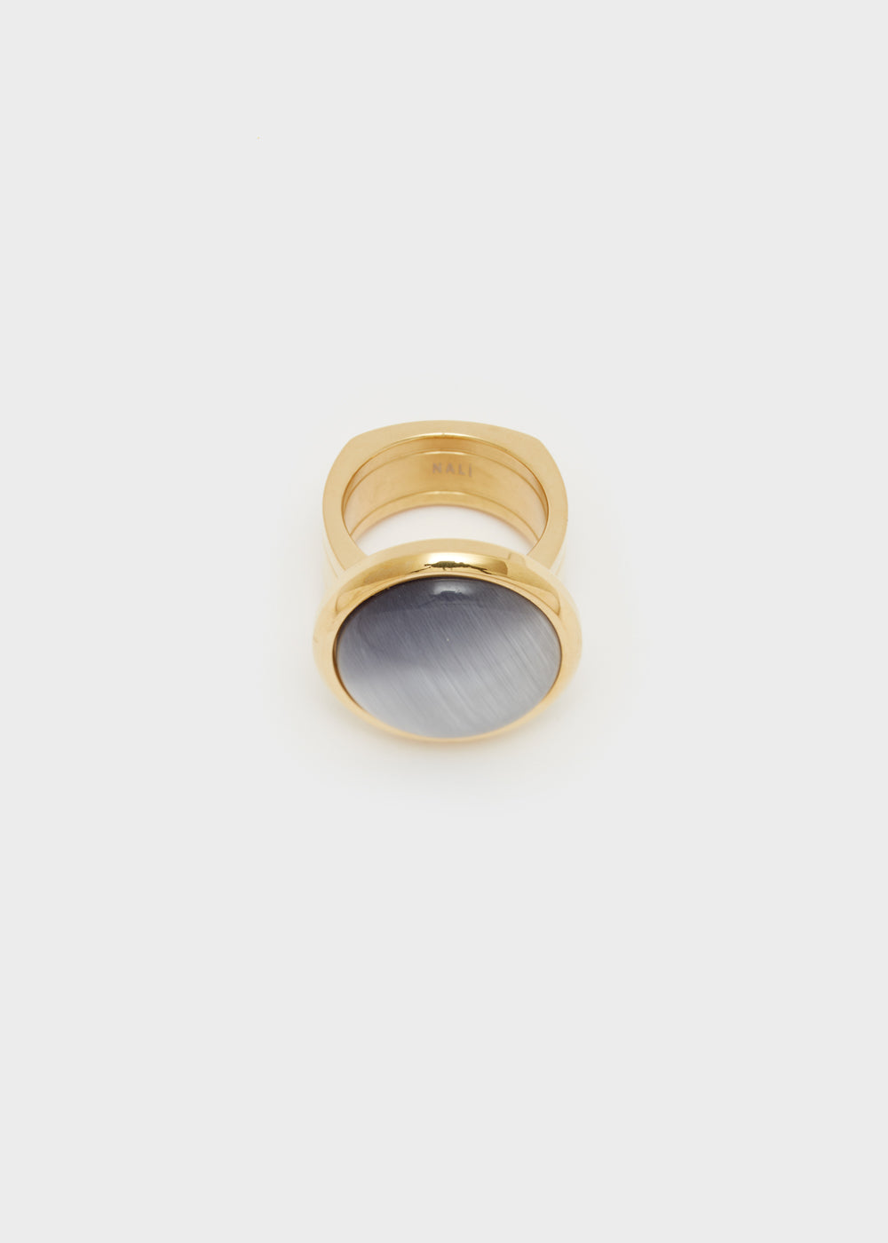 Nalí 14KT GOLD PLAT. S.STEEL OPEL RING + COLORS Saldi Di Fabbrica