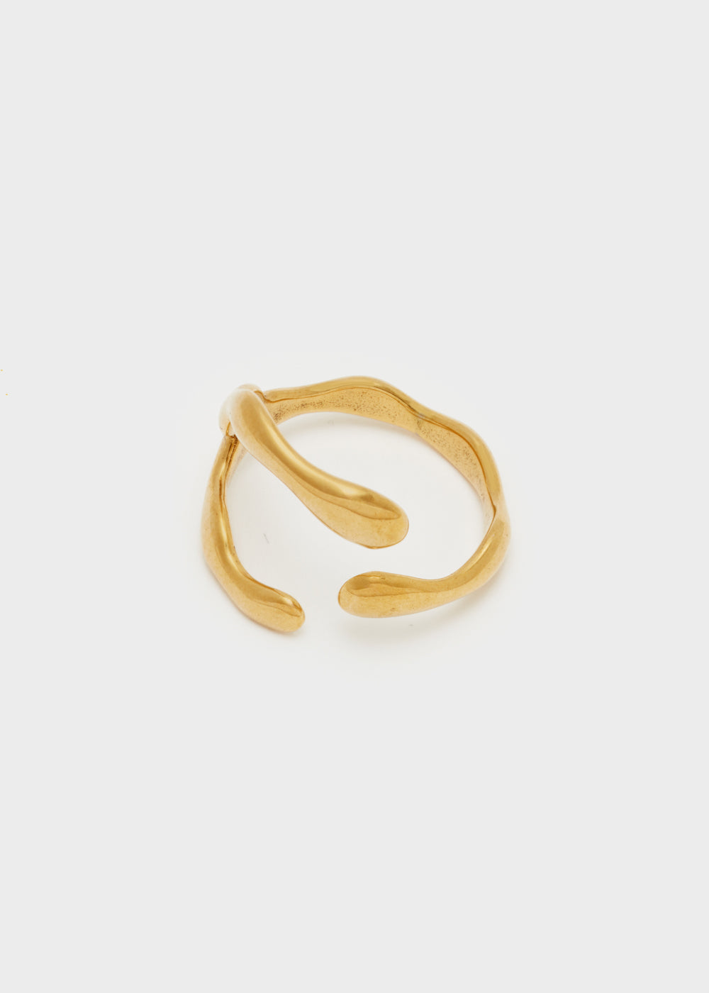 Nalí S.STEEL GOLD OPEN RING Vendite Flash