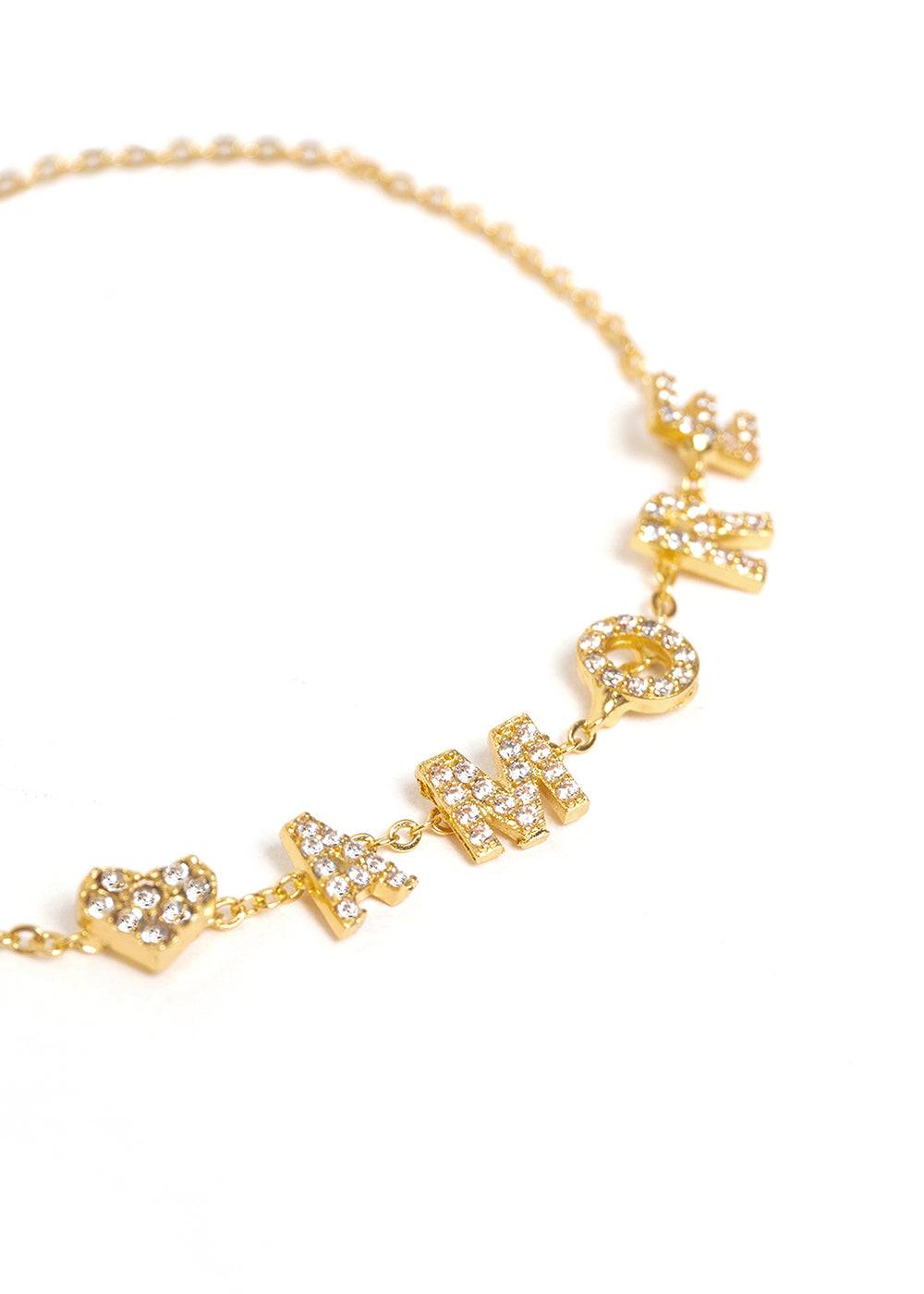 Nalí LOVE & HEART CRYSTAL BRACELET Negozio