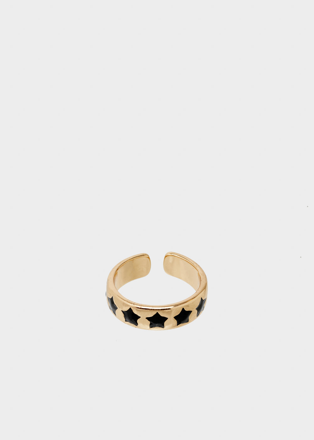 Nalí SUMMY ADJUSTABLE RING W/ BLACK STARS Qualità Garantita