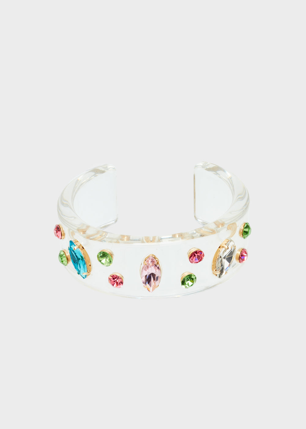 Nalí RIGID BRACELET IN RESIN W/ FUCHSIA STONES Shopping Online