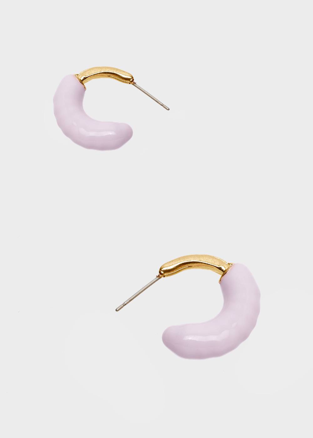 Nalí SHERI HOOP EARRINGS ENAMEL LILAC Prezzo Ridotto