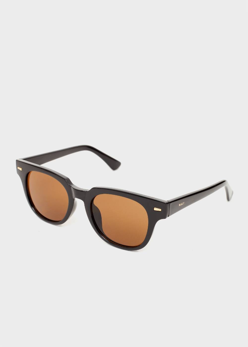Nalí LEO ROUND LUCID BLACK SUNGLASSES Sconto