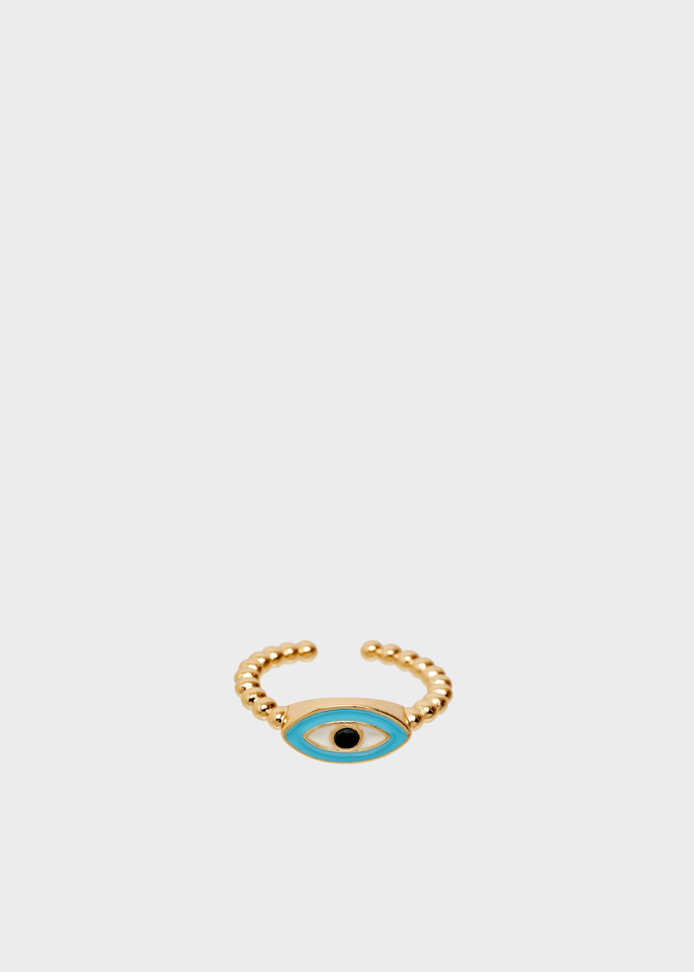 Nalí 14KT GOLD PLATED RING WITH BLUE EYE Economico