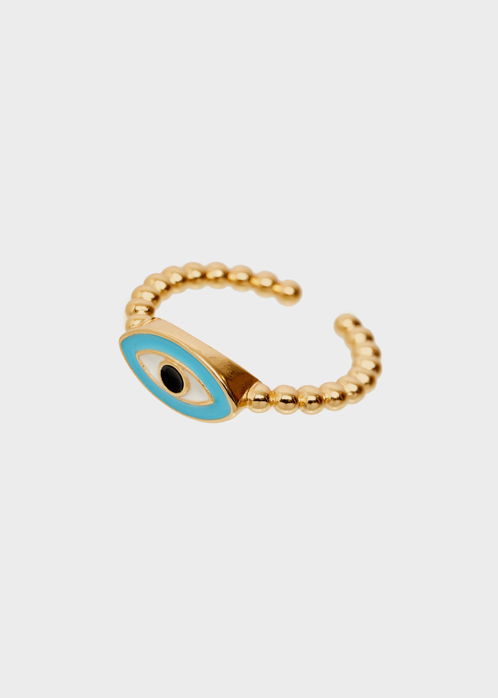 Nalí 14KT GOLD PLATED RING WITH BLUE EYE Economico