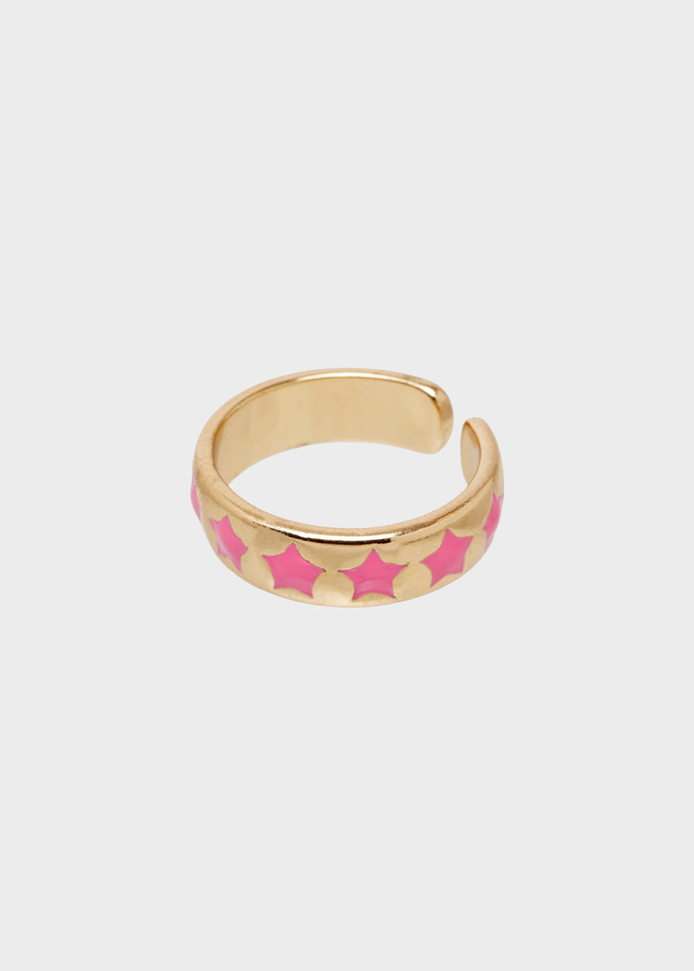 Nalí SUMMY ADJUSTABLE RING W/ PINK STARS Hotsell