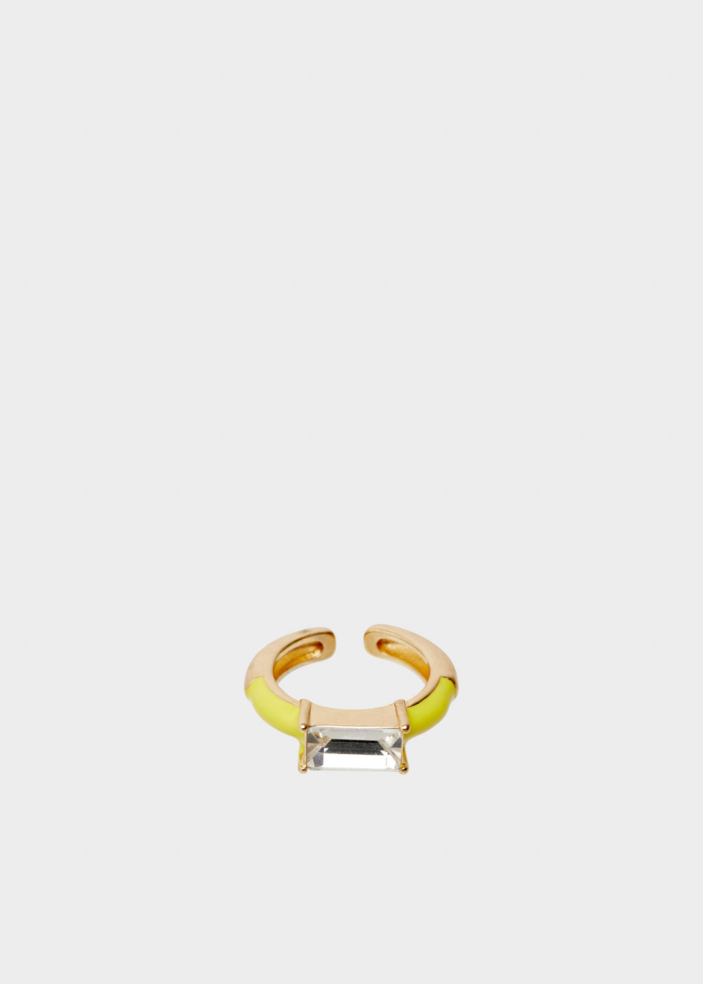 Nalí GLORIA ADJUSTABLE YELLOW RING W/ STONE Vendita Calda