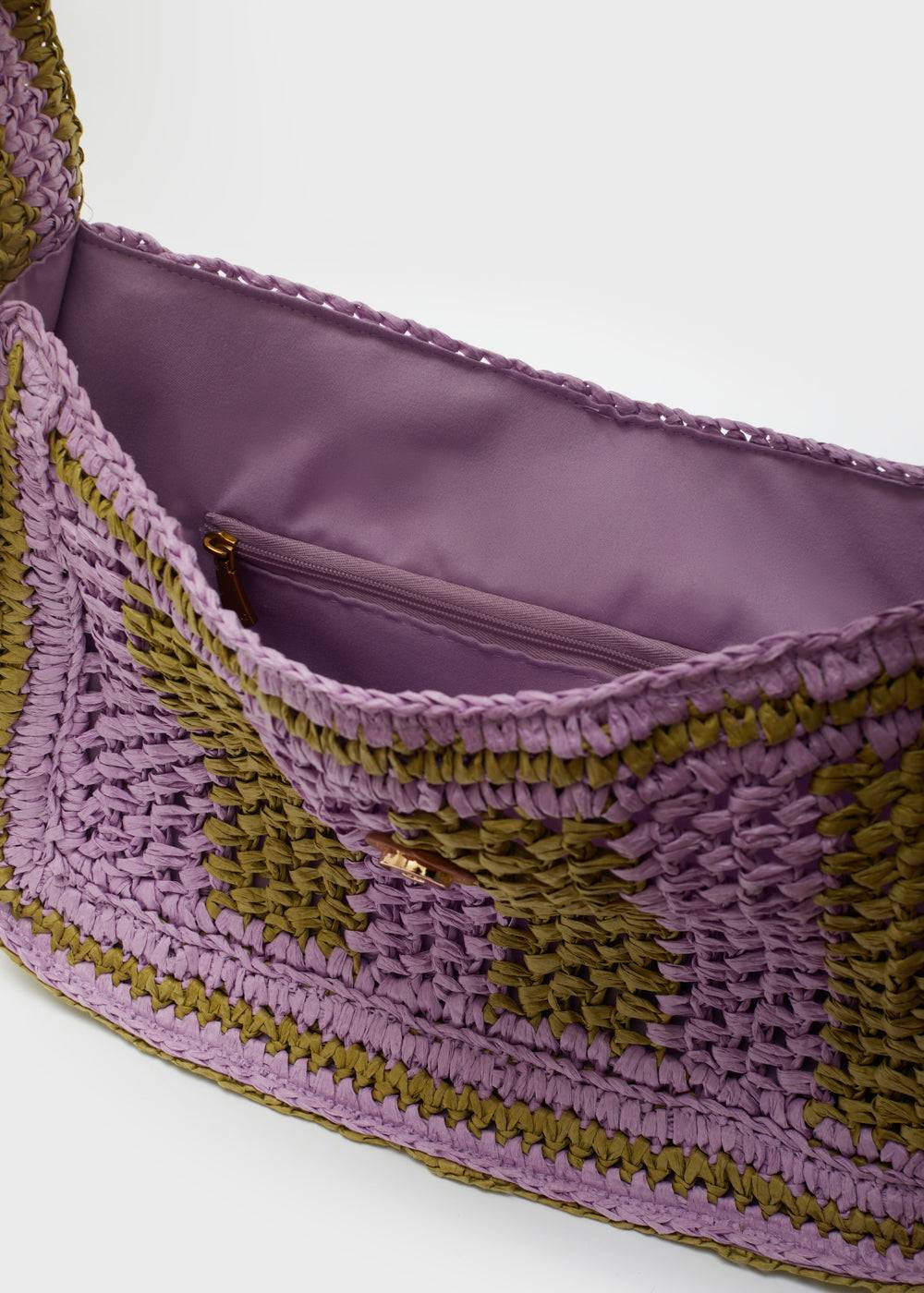 Nalí GIADA SHOULDER BAG GREEN/LILAC In Saldo