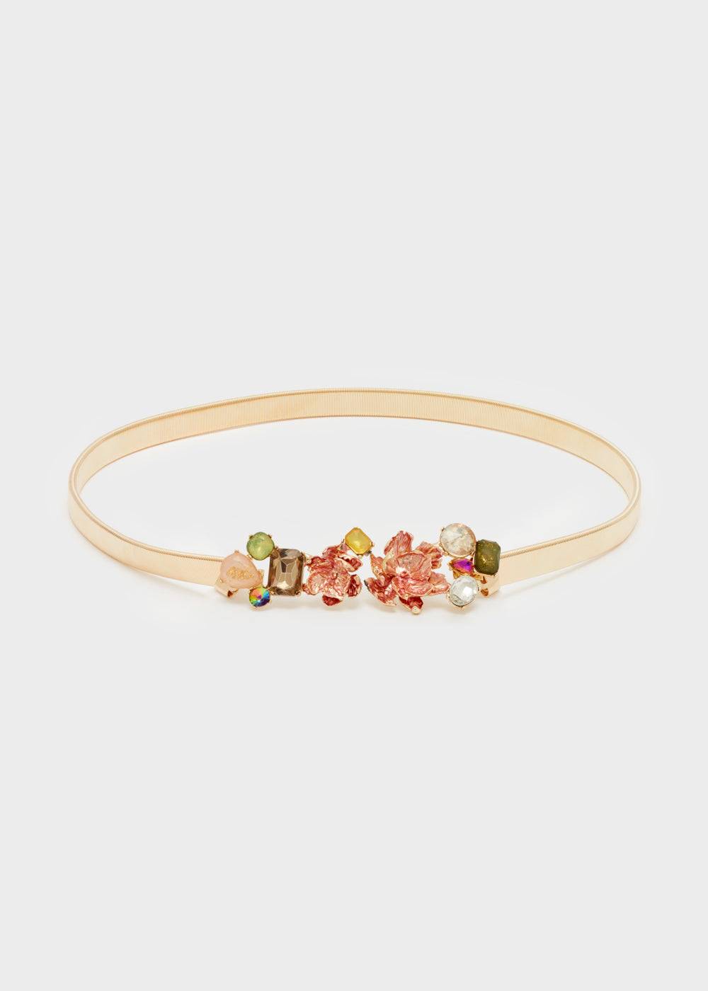 Nalí CARLA ELASTIC BET W/ FLOWERS+ STONE + COLORS Italy