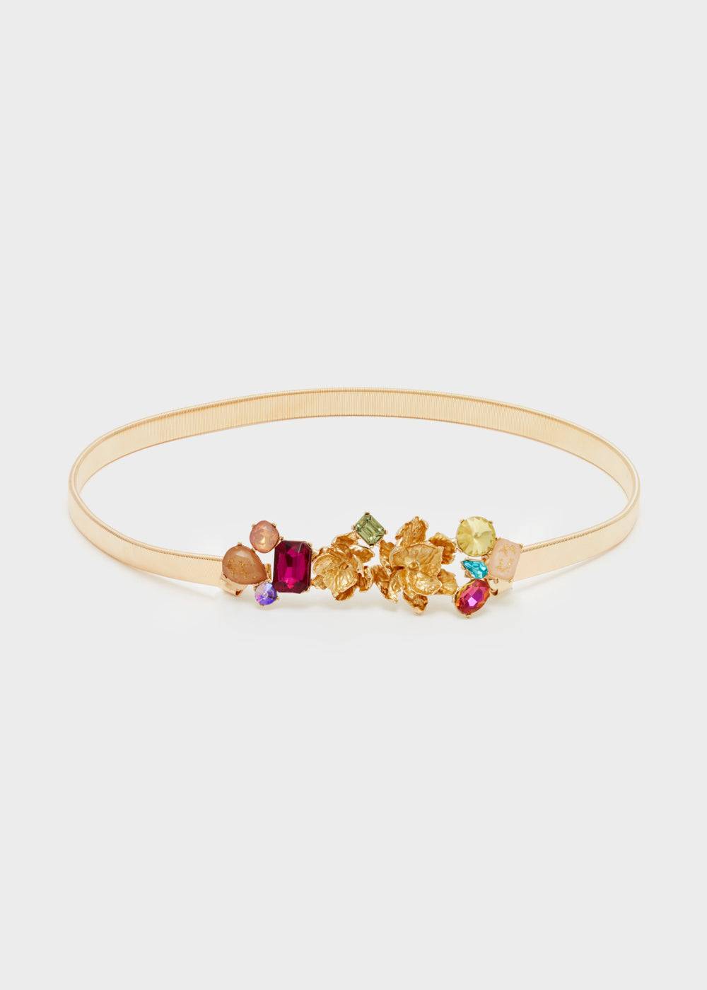Nalí CARLA ELASTIC BET W/ FLOWERS+ STONE + COLORS Italy