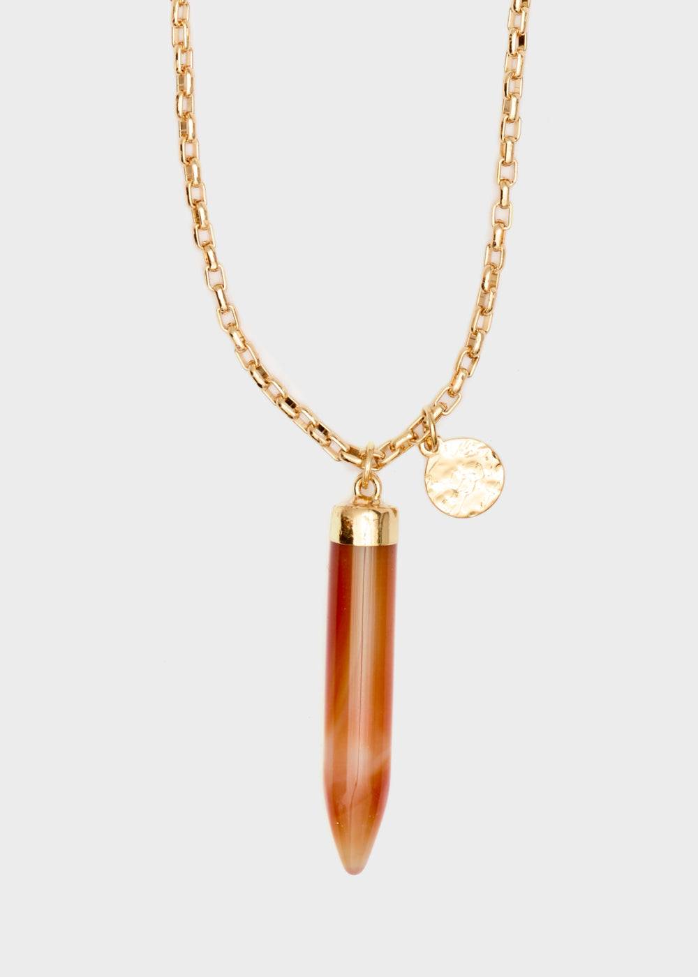 Nalí GOLD NECKLACE + HORN PENDANT Italia