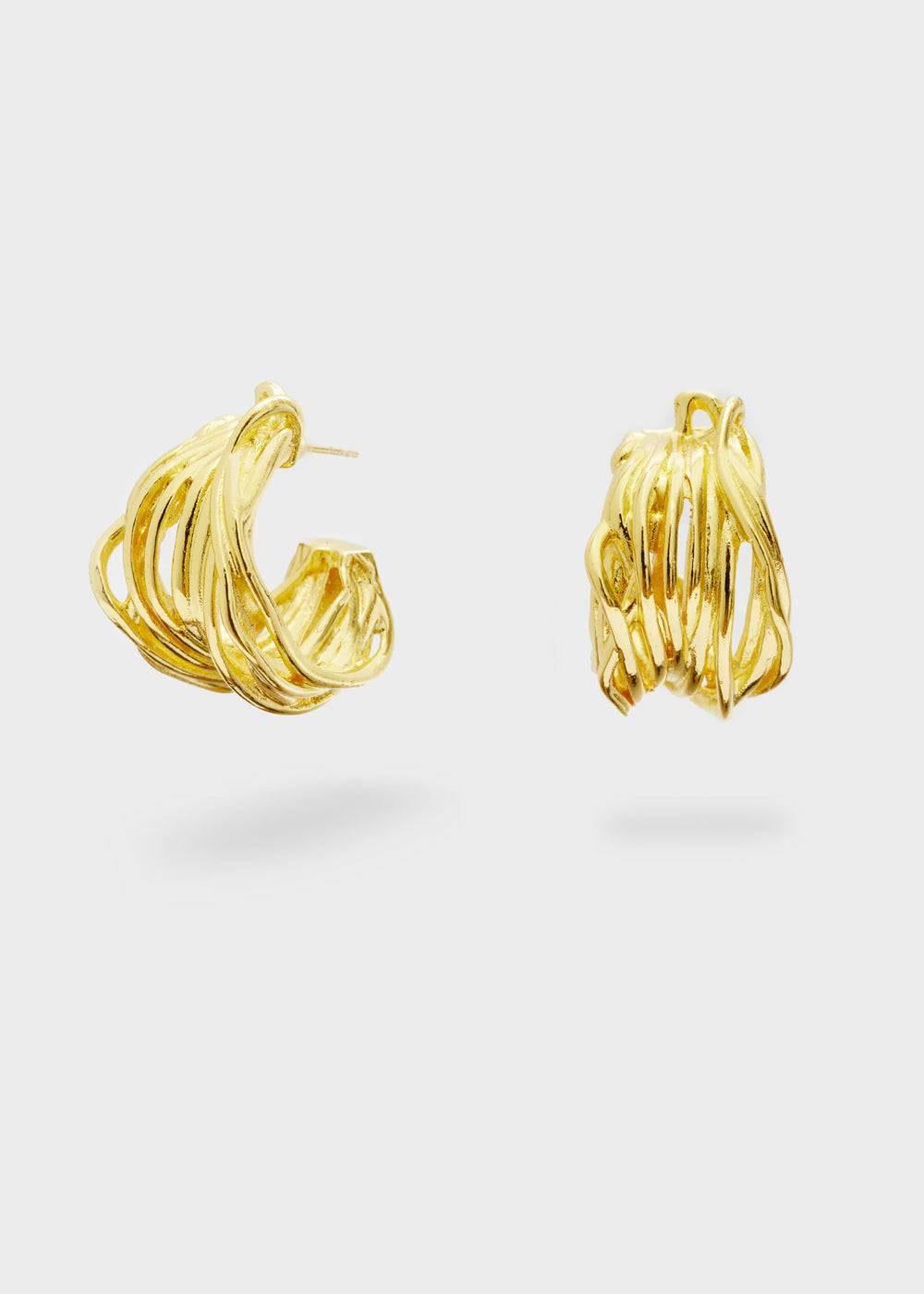 Nalí MEDEA 14KT HOOP EARRINGS + COLORS Qualità Garantita