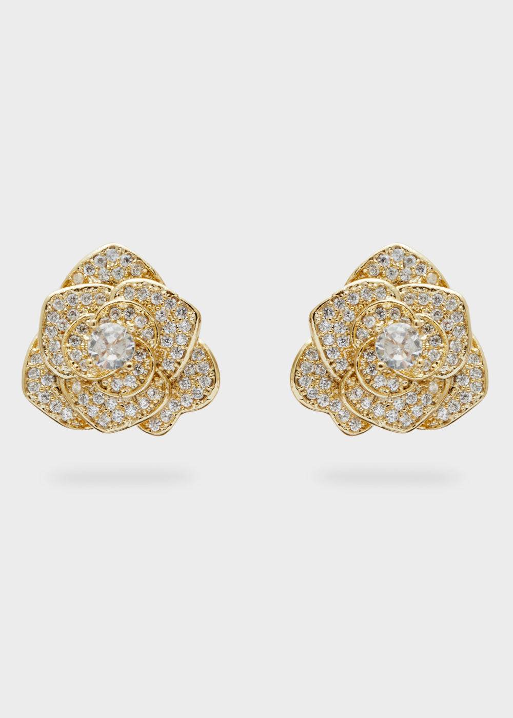 Nalí ROSE LOBE EARRINGS W/ STONES + COLORS Acquista Ora