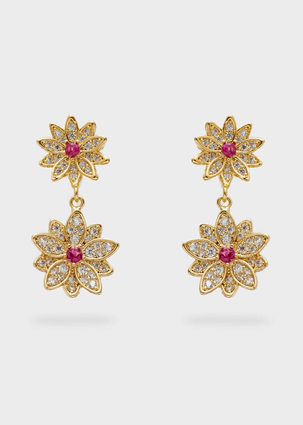 Nalí BOUQUET EARRINGS W/ STONES + COLORS Consegna Veloce