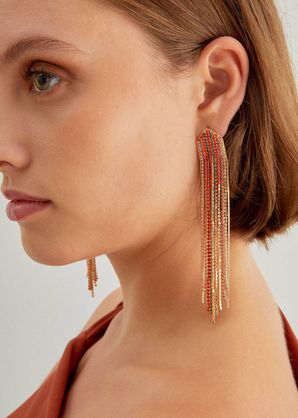 Nalí SOIREE LONG EARRINGS W/ + COLORS Fino Al -60%