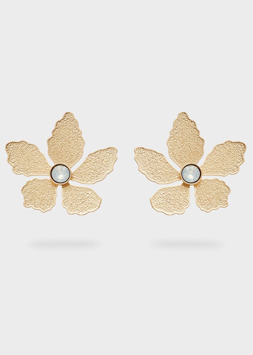 Nalí NICOLE FLOWER EARRINGS W/ STONE + COLORS Prezzo Ridotto