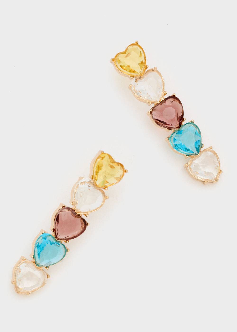 Nalí HEAR EARRINGS W/ STONES + COLORS Sconto