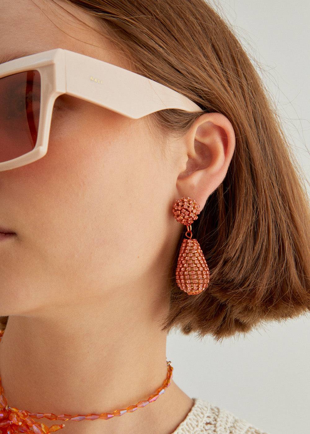 Nalí THEA PENDANT EARRINGS W/ STONES + COLORS Online