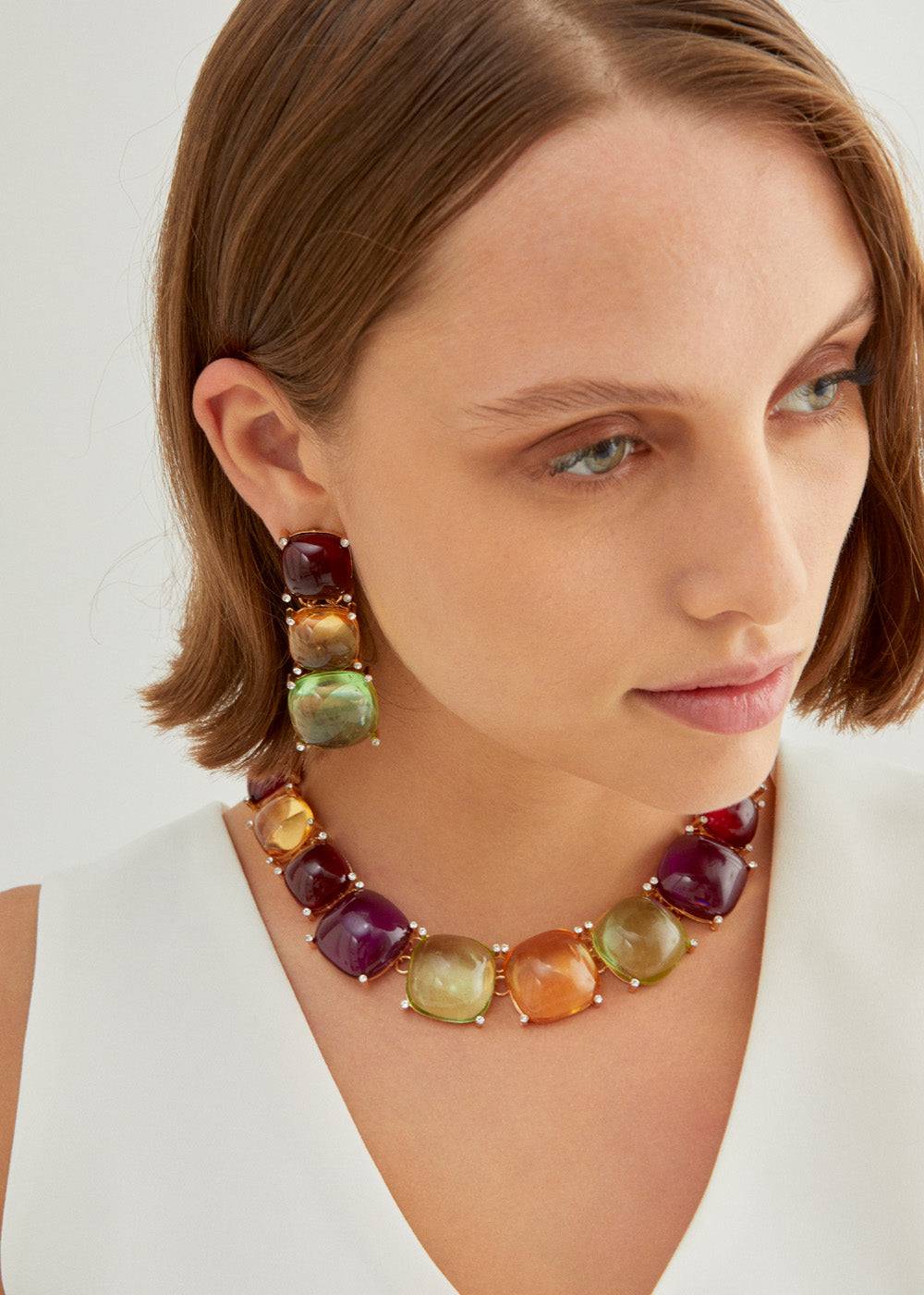 Nalí GLASS NECKLACE + COLORS Saldi