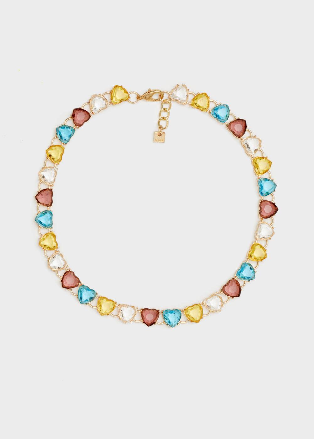 Nalí HEART NECKLACE W/ STONES + COLORS Offerte