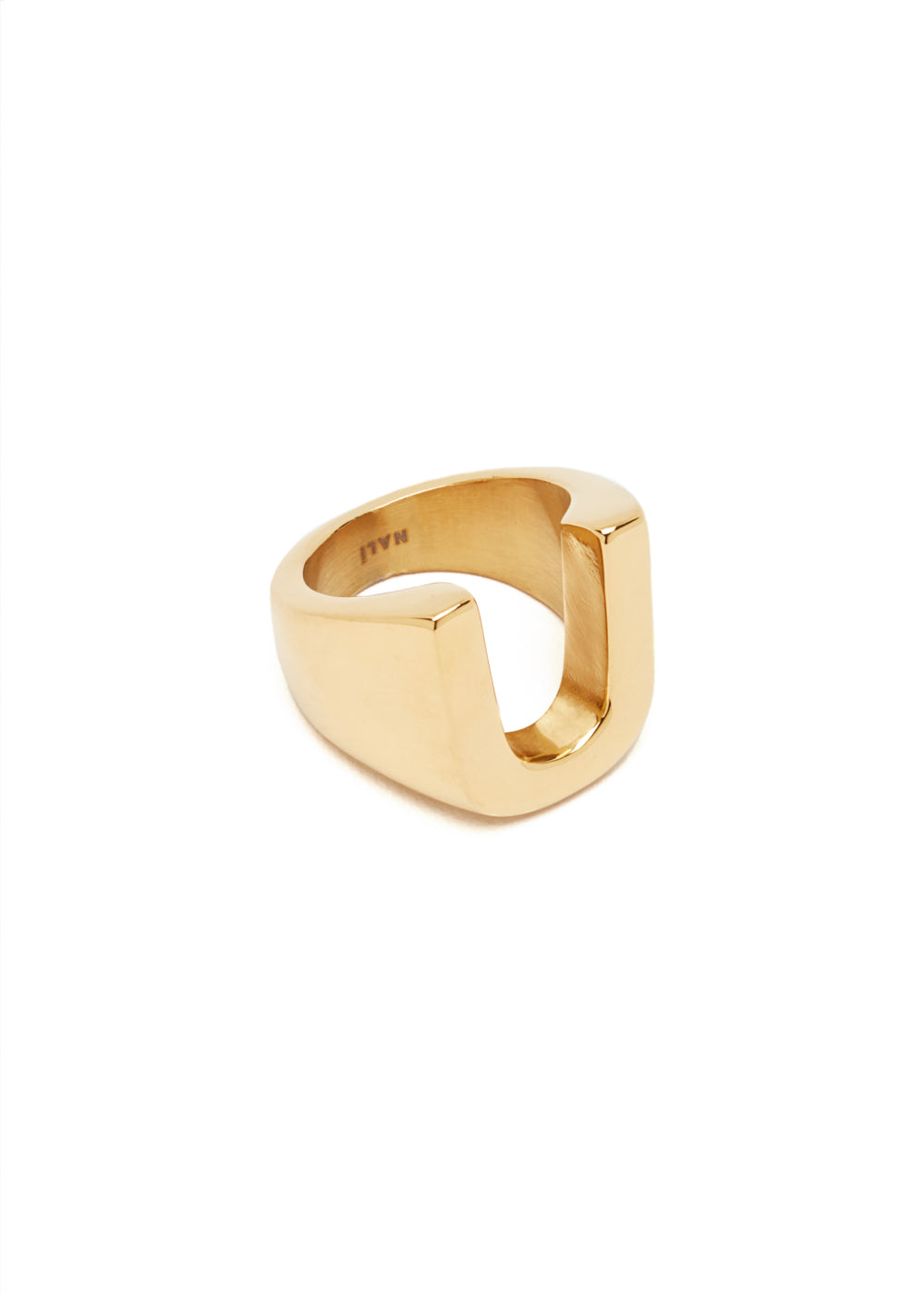 Nalí CHUNKY GOLD RING LETTER + LETTERS Vendita Calda