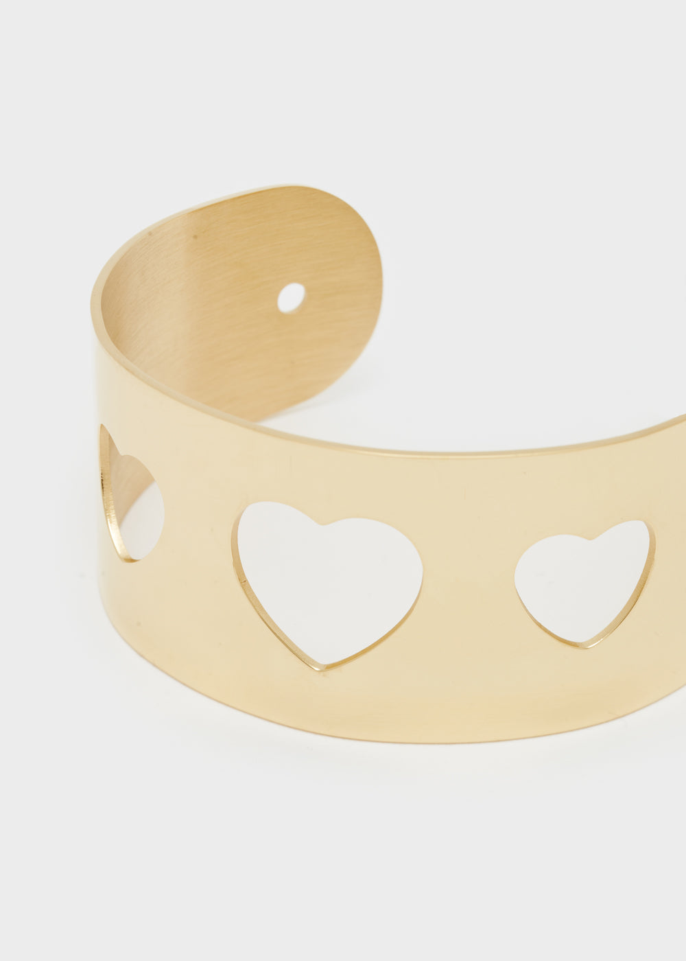 Nalí 14KT GOLD PLA. S. STEEL HEART BRACELET Acquista Ora