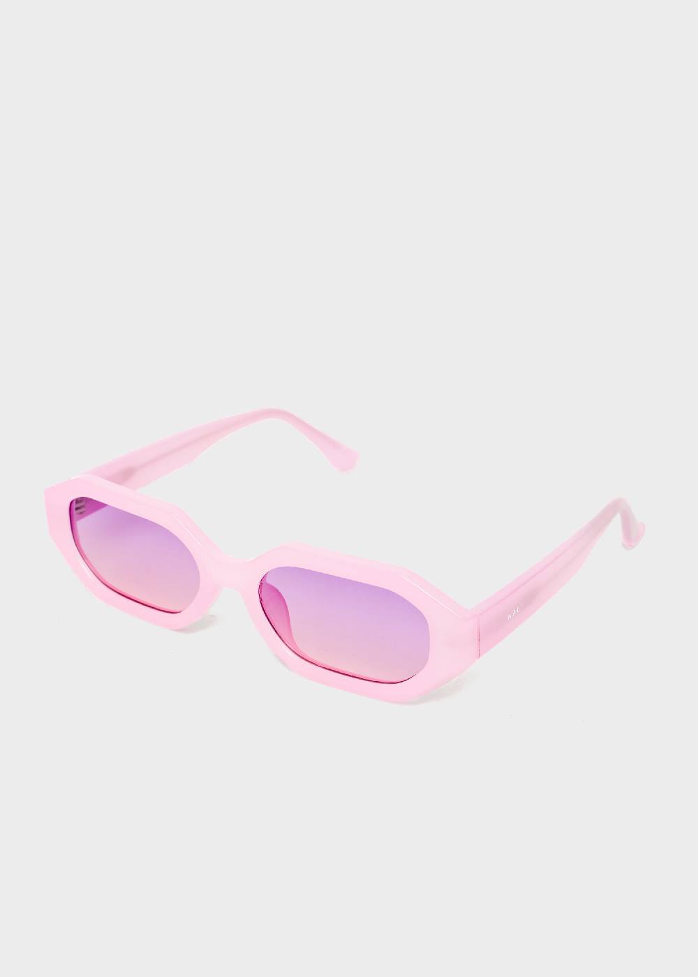 Nalí FLAVIA RECTANGULAR PINK SUNGLASSES In Vendita