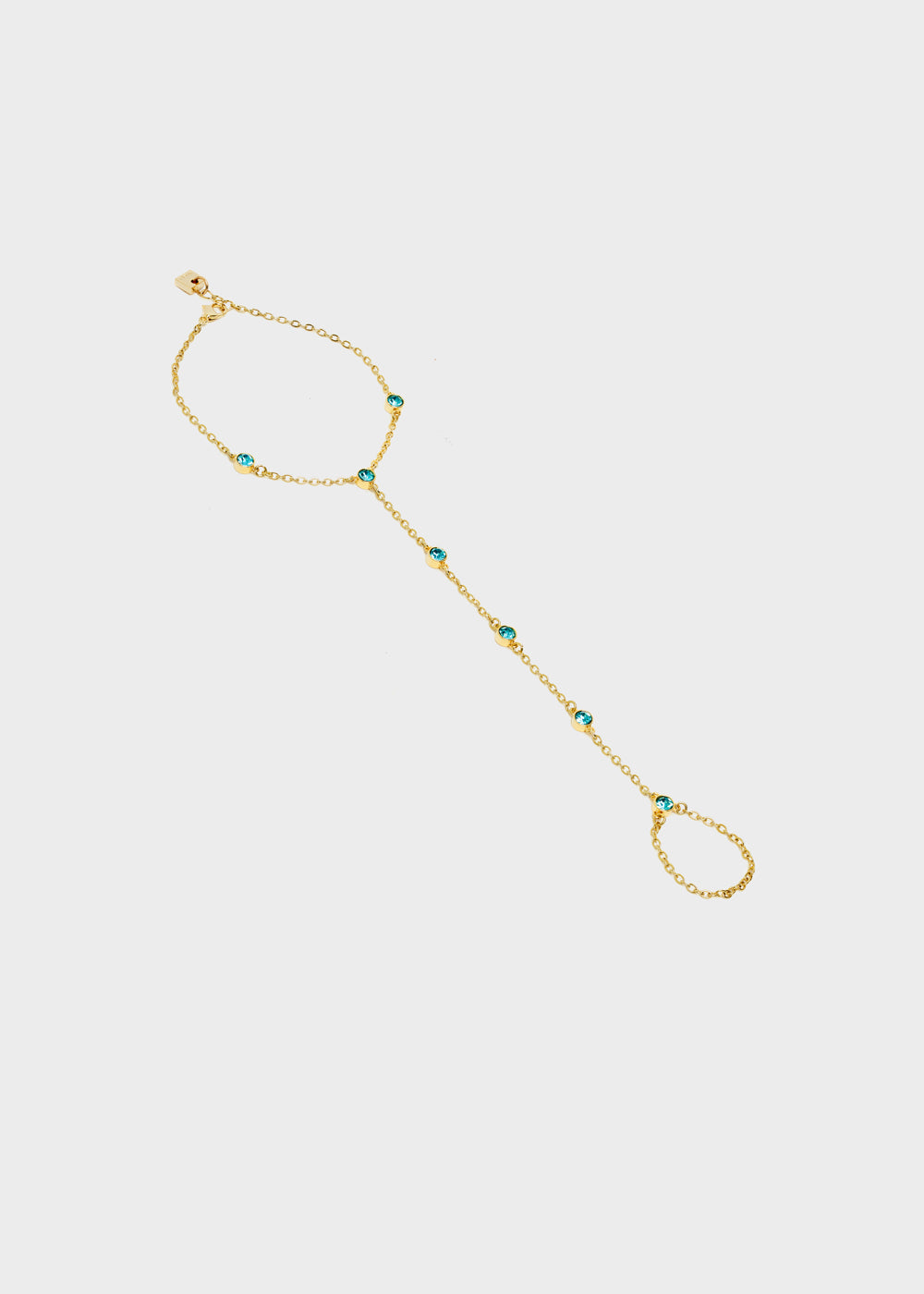Nalí GOLD BRACELET RING WITH STONES Online