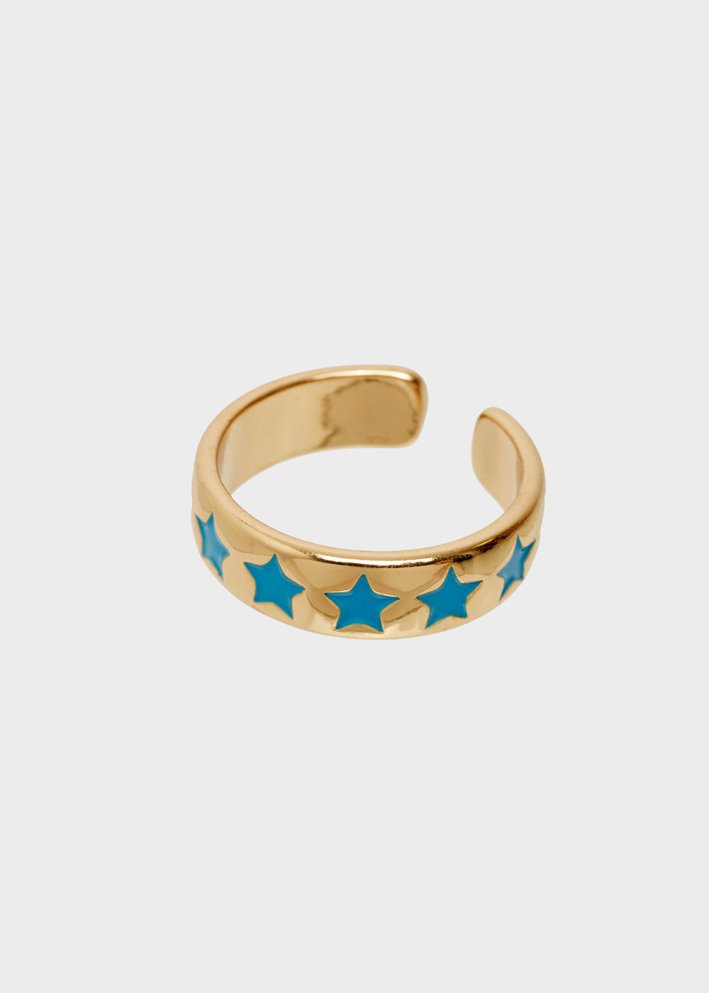 Nalí SUMMY ADJUSTABLE RING W/ BLUE STARS Vendita Economica