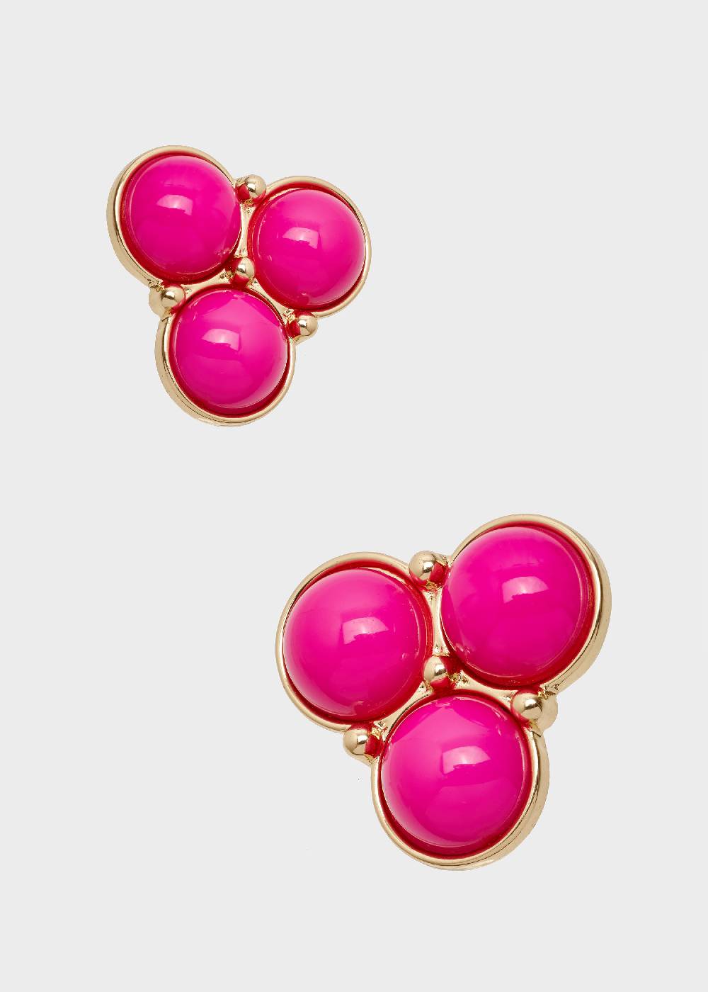 Nalí LIPA EARRINGS IN FUSHIA RESIN AND GOLD Negozio