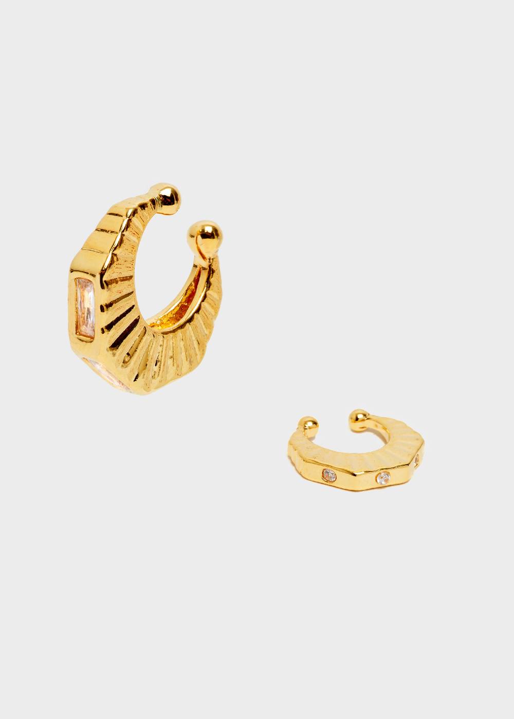 Nalí GOLD EARCUFF WITH ZIRCONS In Saldo