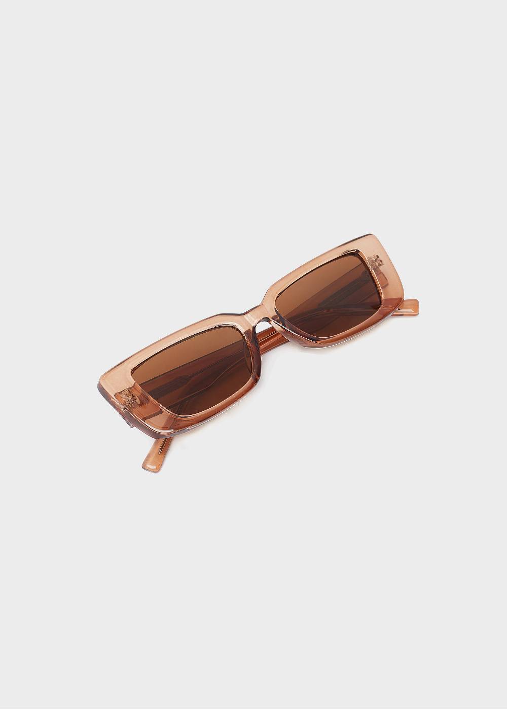 Nalí LENA RECTANGULAR BRONZE SUNGLASSES Italia