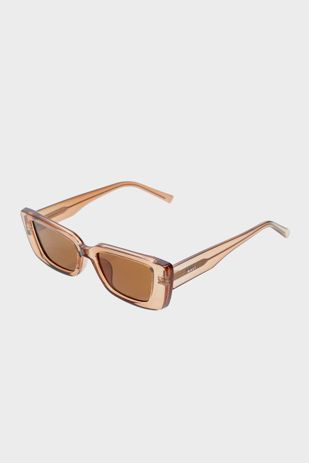 Nalí LENA RECTANGULAR BRONZE SUNGLASSES Italia