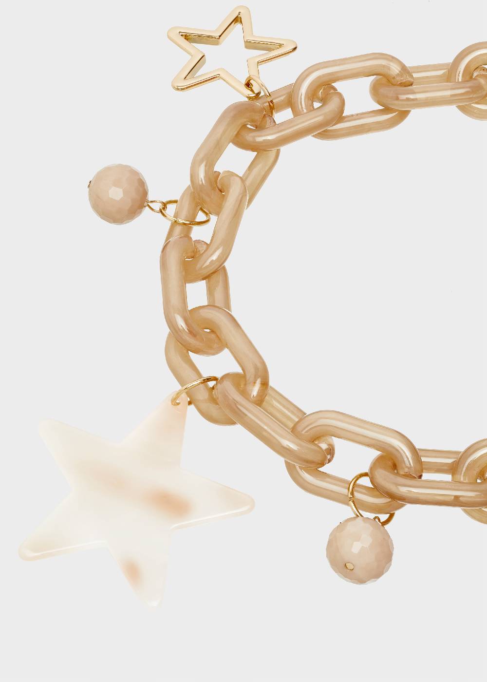 Nalí ADA NECKLACE RESIN PENDANT BEIGE STAR 2025