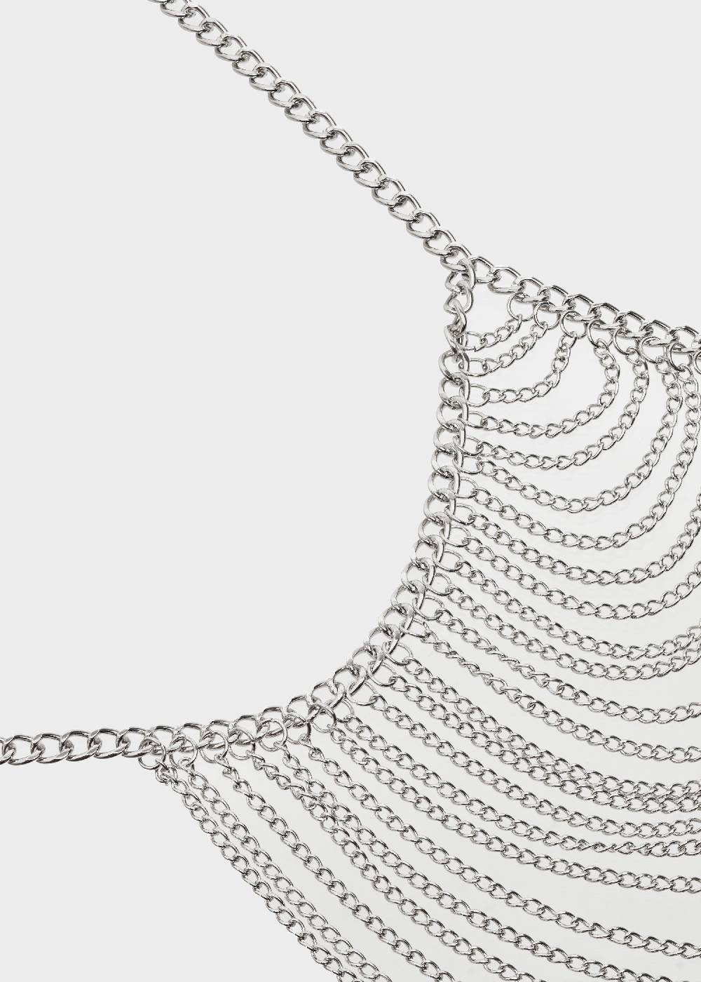 Nalí CHAIN TOP IN SILVER Promozione
