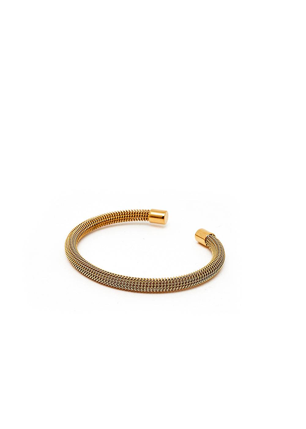 Nalí GOLD TUBULAR OPEN BANGLE Prezzo Ridotto