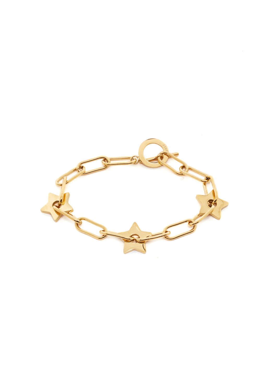Nalí SILVI GOLD CHAIN STARS BRACELET STAIN. STEEL Sottocosto