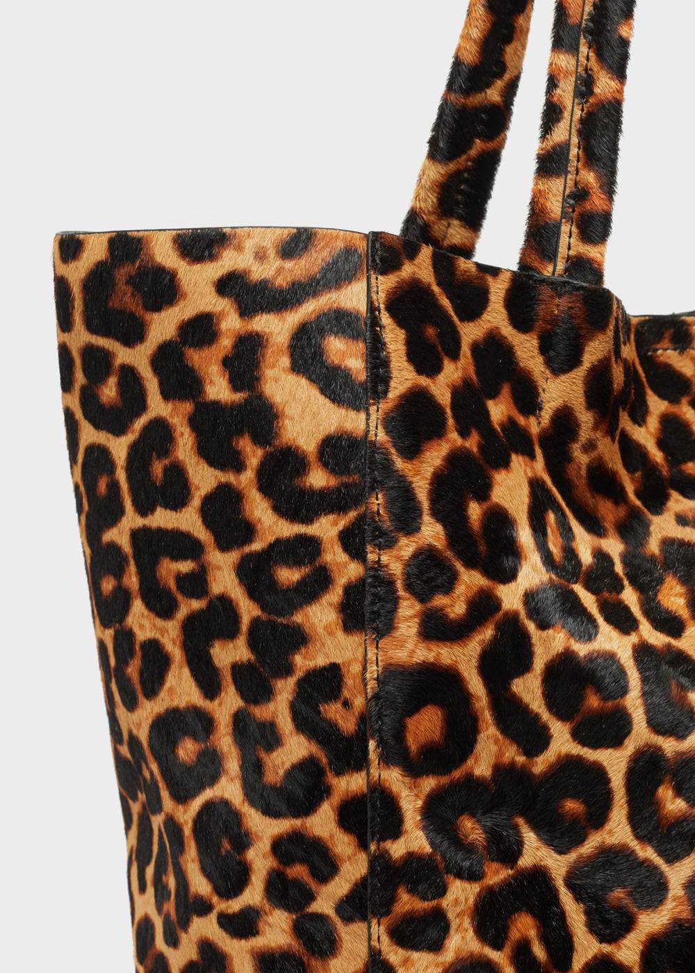Nalí ELLA SHOULDER BAG IN REAL LEATHER ANIMALIER 2025