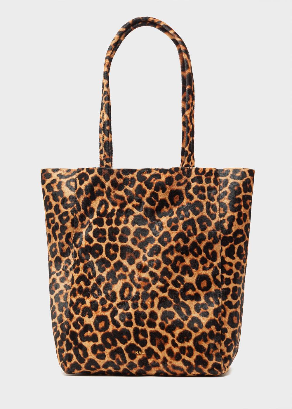 Nalí ELLA SHOULDER BAG IN REAL LEATHER ANIMALIER 2025
