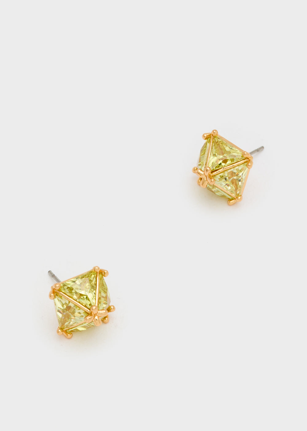 Nalí STUD LOBE EARRINGS W/ ZIRCONS + COLORS Nuovo