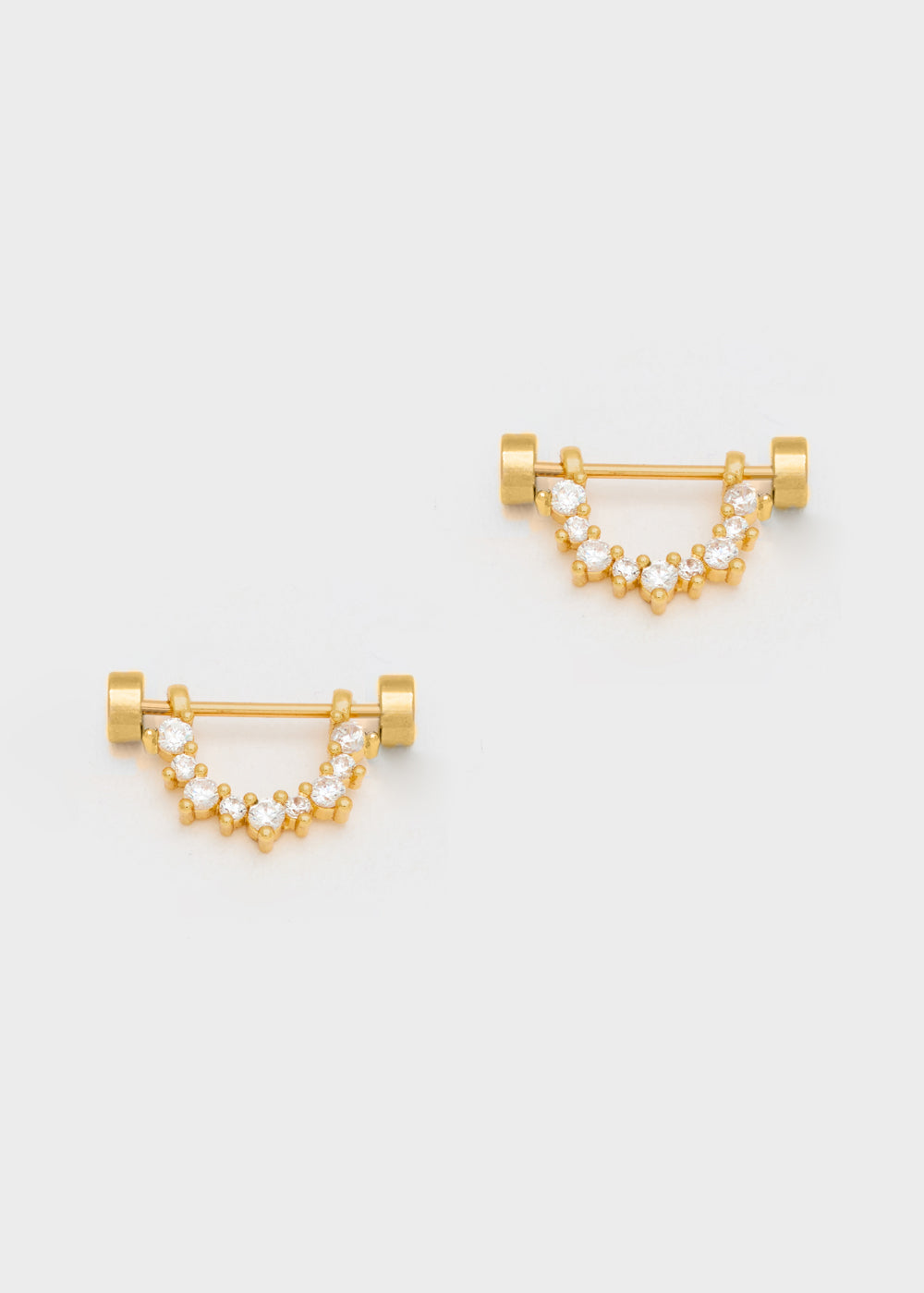 Nalí SIENNA LOBE EARRINGS W/ ZIRCONS + COLORS Vendita