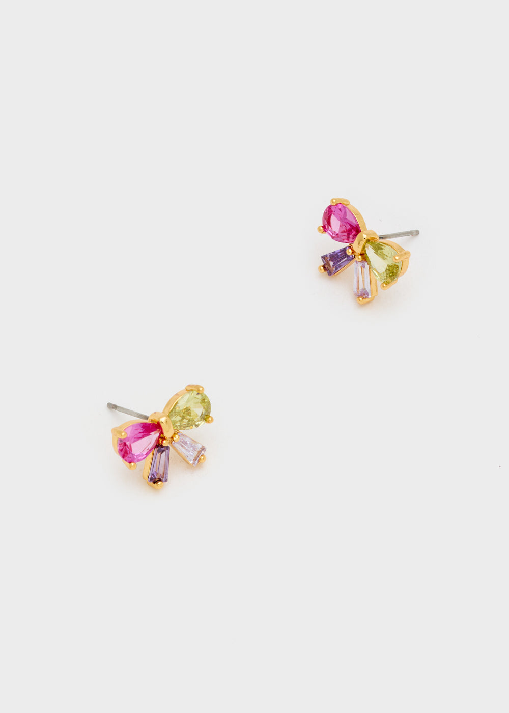 Nalí BOW LOBE EARRINGS ZIRCONS + COLORS Promozione